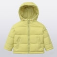 thumbnail image 2 of Gubotare Boys Winter Coat Winter Coats Puffer Padded Jacket for Toddler Boys Girls Kids Light Outwear Cute with Hoods Clothing 5T 6T (Light Yellow,5-6 Years), 2 of 7