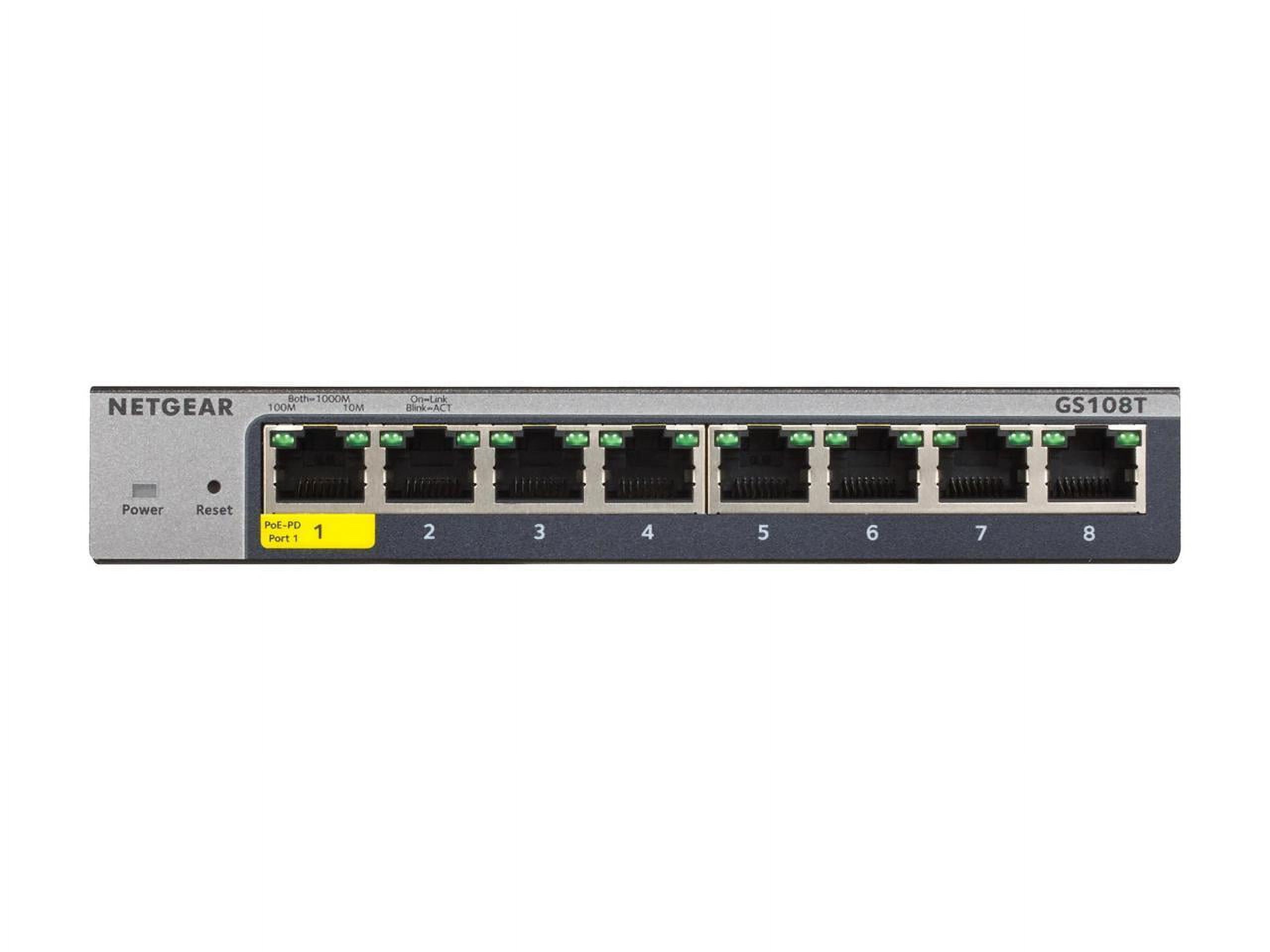 Netgear® 8-Port Gigabit Smart Managed Pro Switch, GS108T-300NAS