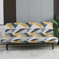 thumbnail image 3 of Topchances Sofa Geometric Polyester Pet-Friendly Slipcover, Yellow, 3 of 8