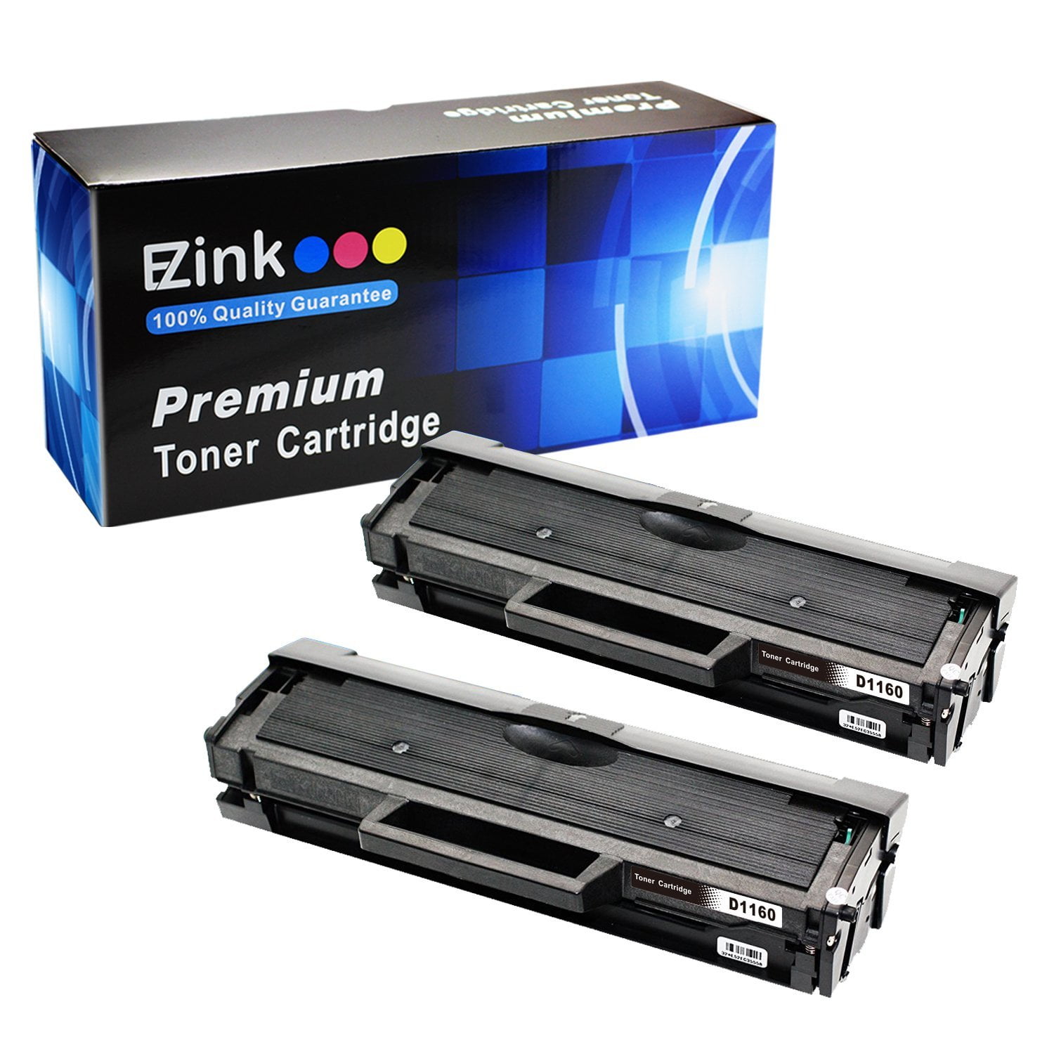 E-Z Ink Compatible Toner Cartridge Replacement for Dell YK1PM 1160 B1160  331-7335 HF44N HF442 (2 Black) for use with Dell B1160 B1160w B1163w  B1165nfw Laser Printer 