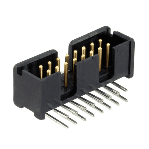 103310-3 Conn Shrouded Header HDR 16 POS 2.54mm Solder RA Thru-Hole Automotive