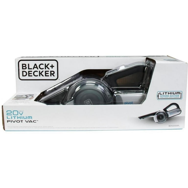 BLACK+DECKER 20-Volt Max Li-Ion Cordless 1.875-Cup Handheld Pivot Vac  BDH2000PL - The Home Depot