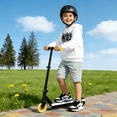 thumbnail image 6 of Kids Electric Scooter Ages 4-12, Step-to-Start Motor, 5 Mile Range, 3 Cool Lighting Systems, Music Function, Yellow, 6 of 6