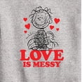 thumbnail image 3 of Peanuts - Pigpen Love Is Messy - Toddler And Youth Crewneck Fleece Sweatshirt, 3 of 6