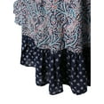 thumbnail image 3 of FashionOutfit Women's Long Bell Sleeve All Over Print Mini Loose Fit Dress, 3 of 4
