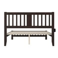 thumbnail image 6 of AFI Tahoe 14" Queen Wood Platform Bed with Slatted Headboard and Footboard, Espresso, 6 of 8