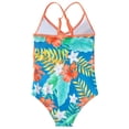 thumbnail image 3 of 4-12Y Big Little Girls One Piece Swimsuits Hawaiian Ruffle Swimwear Beach Bathing Suit UPF 50+, 3 of 8