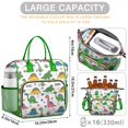 thumbnail image 5 of Dinosaur with ROAR Pattern Womens Lunch Box for Work,Insulated Large Lunch Bag for Tween and Teen,Loncheras Para Mujer,Leakproof Adult Lunch Bag for Work,Beach,Travel,Picnic,Camping, 5 of 7