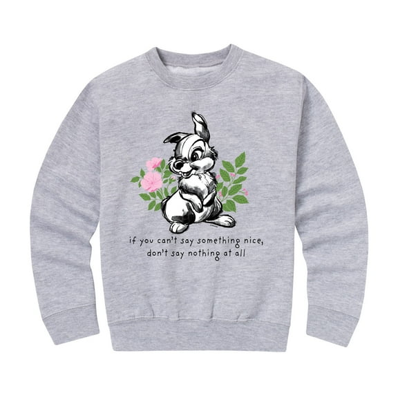 Bambi - Say Something Nice - Toddler And Youth Crewneck Fleece Sweatshirt