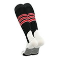 thumbnail image 2 of Baseball Stirrup Socks Pattern D (Black/White/Scarlet, X-Large) - Black/White/Scarlet,X-Large, 2 of 5