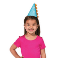 thumbnail image 4 of Little Dino Cone Party Hats - 8 Ct Dinosaur Birthday Party Hat Set with Adhesive Spikes - Kids Dress-Up Party Supplies, 4 of 4