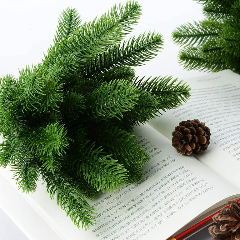 20Pcs Artificial Pine Branches Reusable Fake Green Leaf for DIY Crafts  Photography Props Home Christmas Decoration – the best products in the Joom  Geek online store