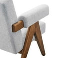 thumbnail image 6 of Modway Lyra Fabric Armchair in Light Gray Fabric, 6 of 9