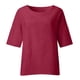 thumbnail image 4 of Tops de Mujer Elegantes Blusas Casuales Camisas de Moda Mangas Recortadas Cuello Redondo Línea de Algodón Camisa Suelta Blusa Odeerbi  ODB154956, 4 of 7