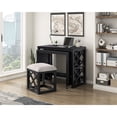 thumbnail image 3 of Lexicon Salina Engineered Wood 3-Piece Pack Desks with Stool Set in Black, 3 of 20