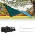 thumbnail image 3 of Hamac Camping Bâche, Portable Imperméable Hamac Pluie Mouche Parasol Abri, Multifonctionnel Tente Empreinte Abri, Bâche de Tente Compacte pour Auvent Extérieur Randonnée Plage Randonnée Randonnée, 3 of 7