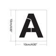 thumbnail image 4 of Awdenio 36 Piece Set Of English Alphanumeric Template DIY Hollow Wall Painting Decoration Custom Template, 4 of 4