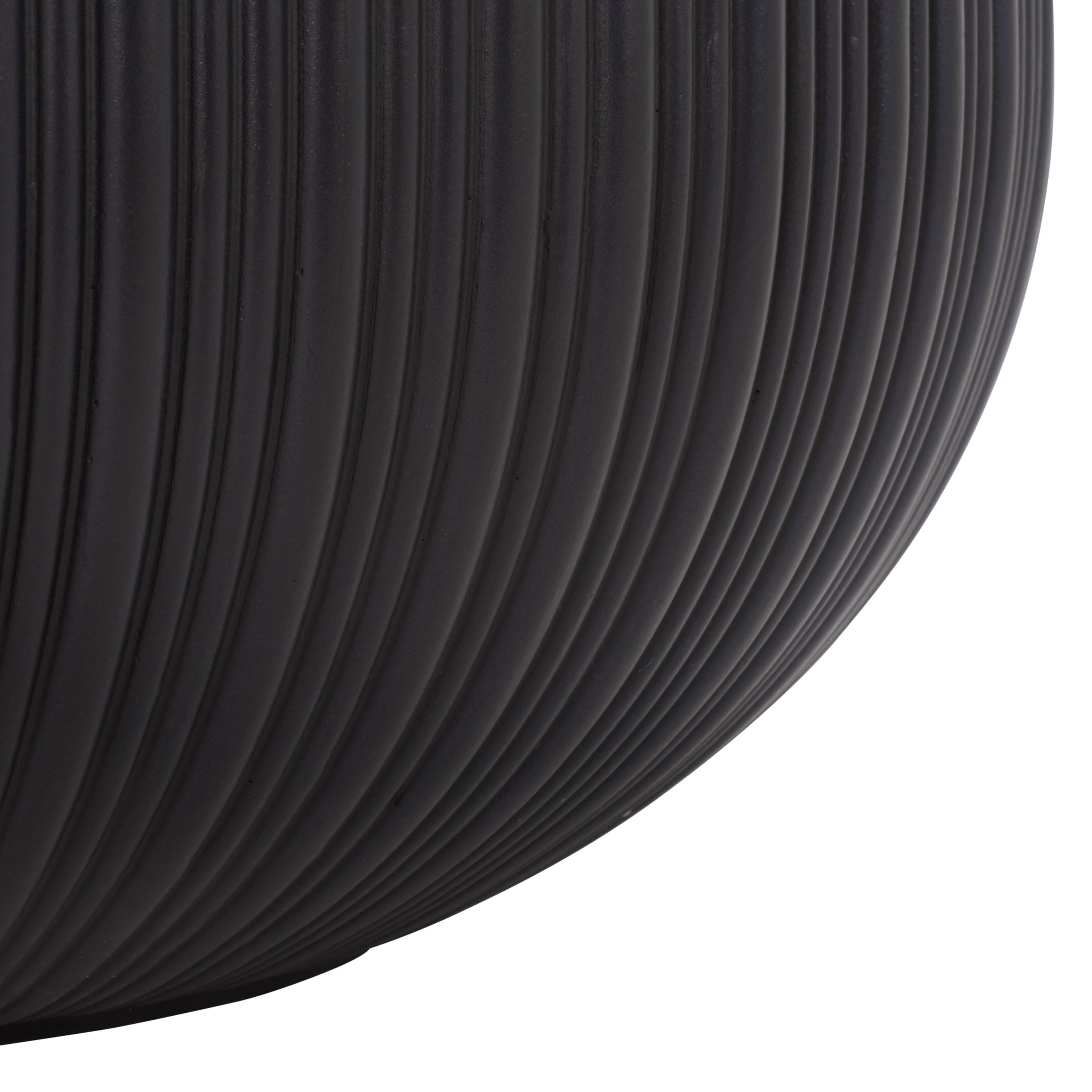 Safavieh Anita Round Black Fiber Clay Plant Pots - Set of 3