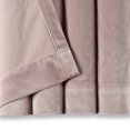 thumbnail image 4 of Chanasya Pink Velvet Curtains Panel Set 2 -Piece - Classy Partial Blackout Curtains Room Darkening Curtains Drapes for Living Room Bedroom Patio - Window Treatment - 63 Inch Length Long - Blush, 4 of 5