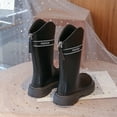 thumbnail image 6 of Miluxas Girls Knee High Boots Fall Mid Calf Boots Winter Snow Boot Dress Shoes for Toddler Little Kid Big Kid Black 13(32), 6 of 7