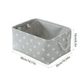 thumbnail image 3 of SLYNSHome Storage Bins for Closet Organizers and Storage Baskets with Rope Handles Decorative Collapsible Baskets for Organizing Clothes Toy Nursery - 14x10x6.3 inch (Gray), 3 of 7