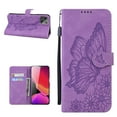 thumbnail image 1 of Allytech Flip Case for iPhone 13 2021 Model 6.1 inch, Premium Retro Butterfly PU Leather Wallet Case with [Magnetic Closure][Card Holder][Wrist Strap] Stand Cover for iPhone 13, Purple, 1 of 5