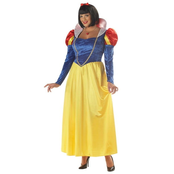 Classic Snow White Womens Plus Size Costume Disney 7 Dwarfs Princess Adult