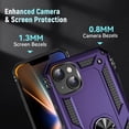 thumbnail image 6 of for 14 Plus Case,with Kickstand,[Military-Grade Protection] Shockproof Phone Case,for iPhone 14 Plus Case Purple, 6 of 12