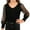 Black, variant on Gelikeya Girls Mesh Puff Long Sleeve Shirts 2026 Spring Fall V Neck Ribbed Knit Back to School Tops Casual Work Blouse 13-14 Years