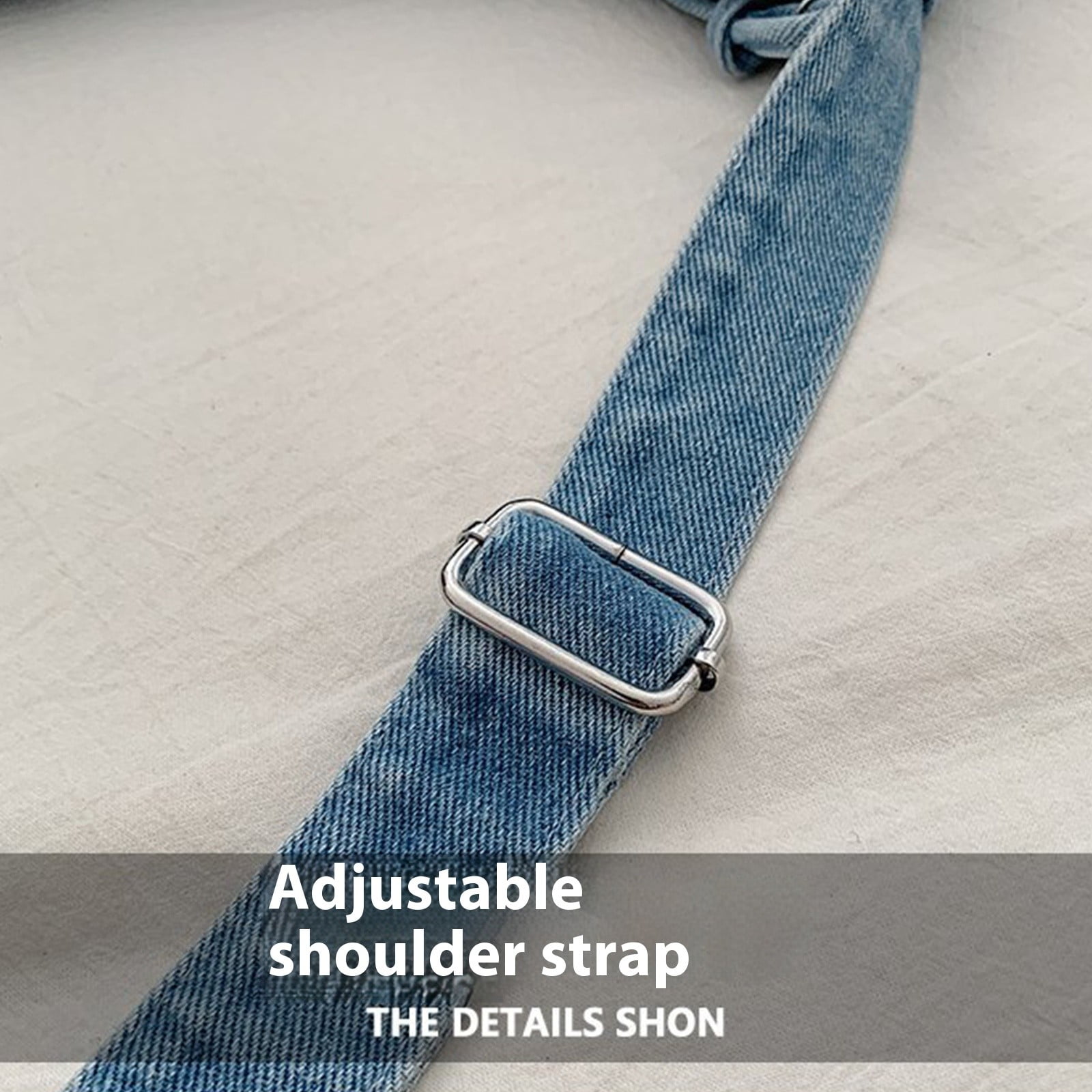 Denims Shoulder Purses for Womens Casual Hobos Bags Shoulder Handbags Crossbody Bag with Adjustable Straps Toted Bag