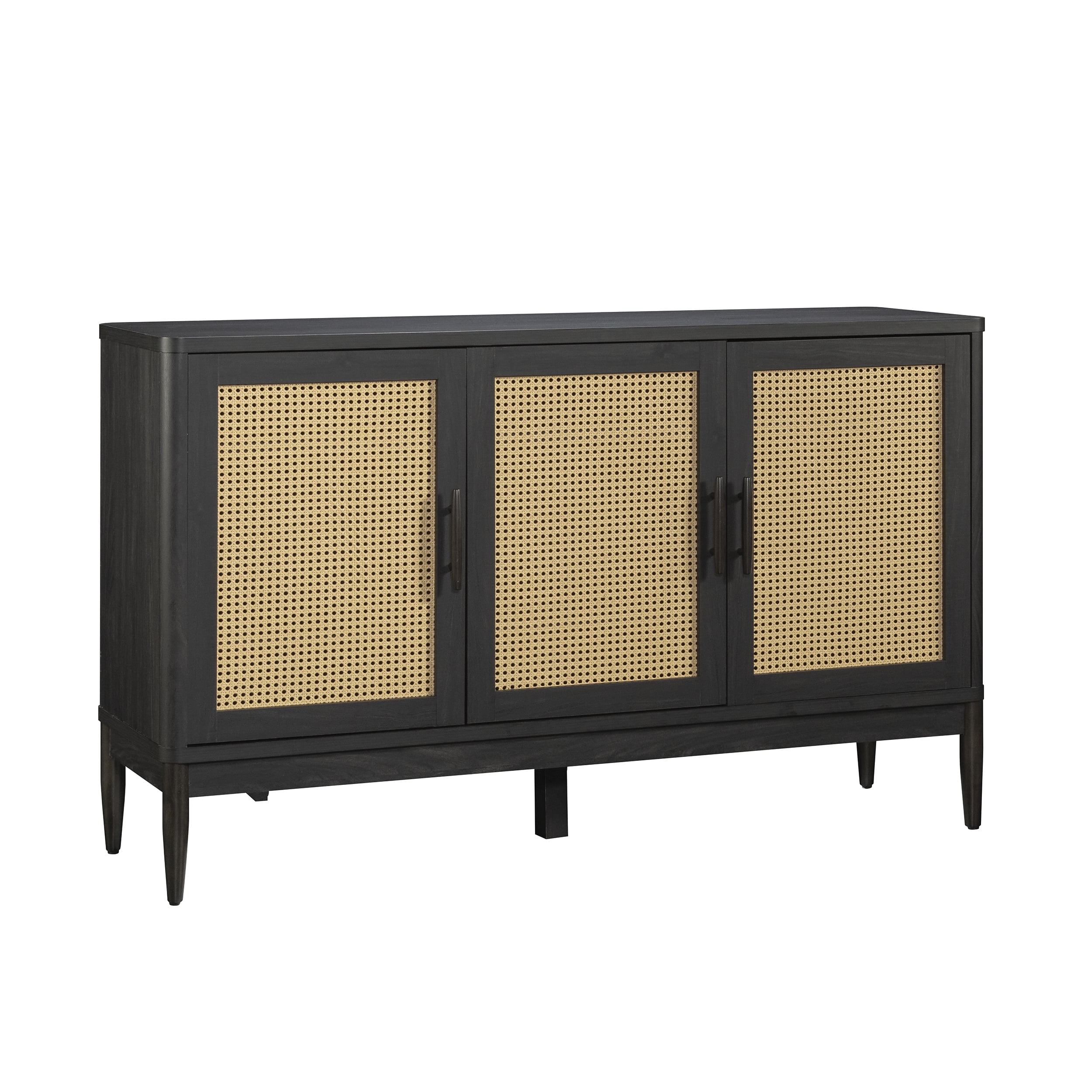 Better Homes & Gardens Springwood Caning Sideboard, Charcoal Finish