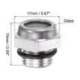 thumbnail image 2 of Unique Bargains M12x1.25mm Male Threaded Aluminum Air Compressor Oil Level Gauge Sight Glass, 2 of 5