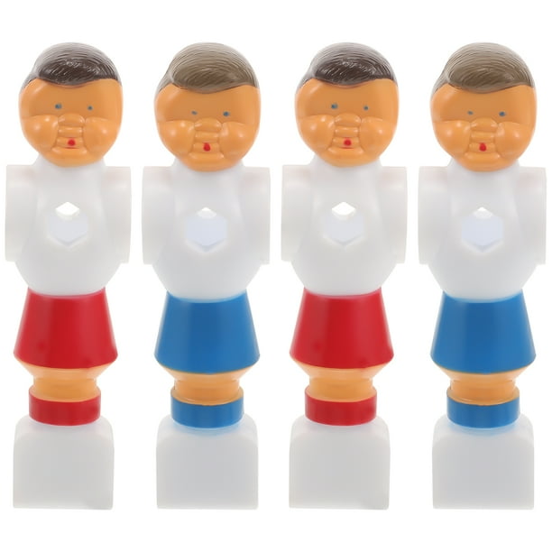 KAKOWELY 4 piezas de muñecos de atletas de futbolín, jugadores de fútbol de mesa, piezas de máquina de fútbol, accesorio de futbolín