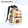 thumbnail image 4 of Fotbe Thanksgiving Turkey Lightweight Casual Laptop Backpack for Men and Women, Daily use Waterproof backpack, Backpack for College, 4 of 8