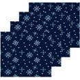 thumbnail image 2 of SKYSONIC Blue Snowflake Washcloths Set of 6, Highly Absorbent Soft Cotton Fingertip Towels for Bathroom, Kitchen, Gym, Spa, Home Decor, 12 x 12 Inch, 2 of 7