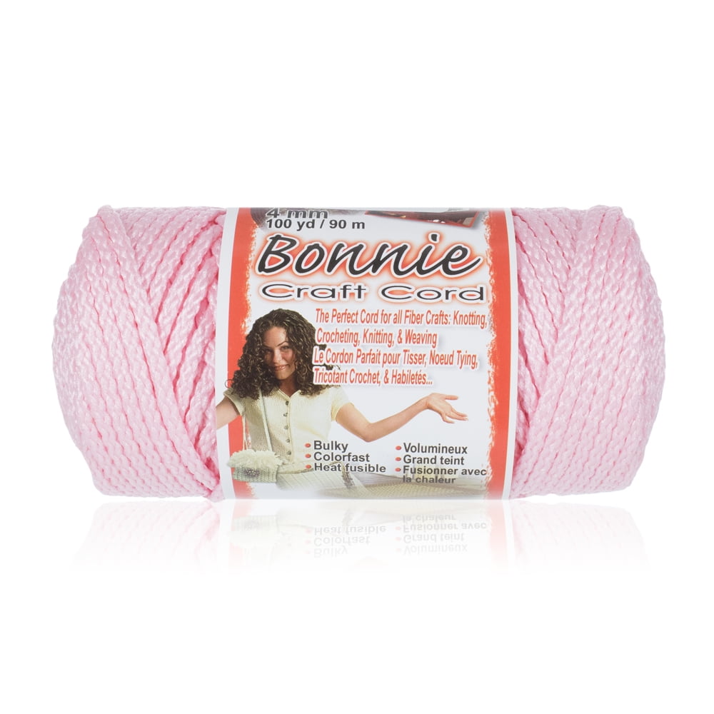 Craft County Bonnie Macrame Cord - 4mm - 100 yd Lengths - Various Colors