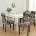 thumbnail image 2 of Colorful Classic Paisley Vintage Dining Chair Covers Set of 4 with Bohemian Floral Ethnic Retro Pattern Washable Polyester Stretch Slipcovers Removable Protector for Farmhouse Dining Room, 2 of 7