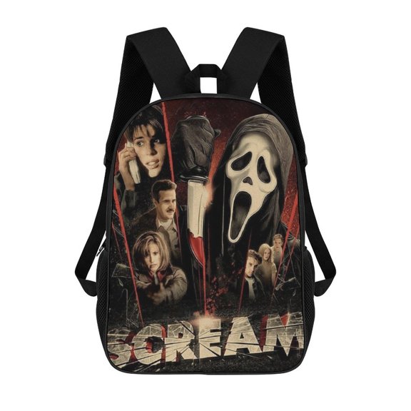 17In Horror Movie Scre-am0 Backpack Bookbag Large for Office Lightweight Outdoor Travel Shoulder Bag