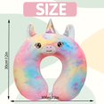 thumbnail image 2 of Kids Travel Pillow, Memory Foam Travel Neck Pillow, U-Shaped Airplane Pillow, Travel Neck Pillow, Girls Unicorn Travel Pillow Removable for Airplane, Car, Office, Home, 2 of 5