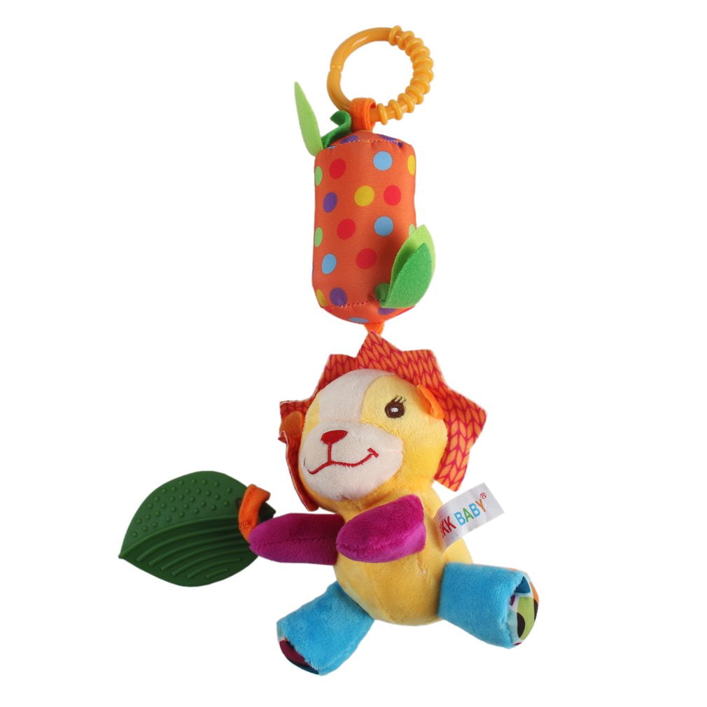 Soft Baby Toy Animal Handbell Stroller Car Pram Rattle Bell Hanging Stuffed Gift 