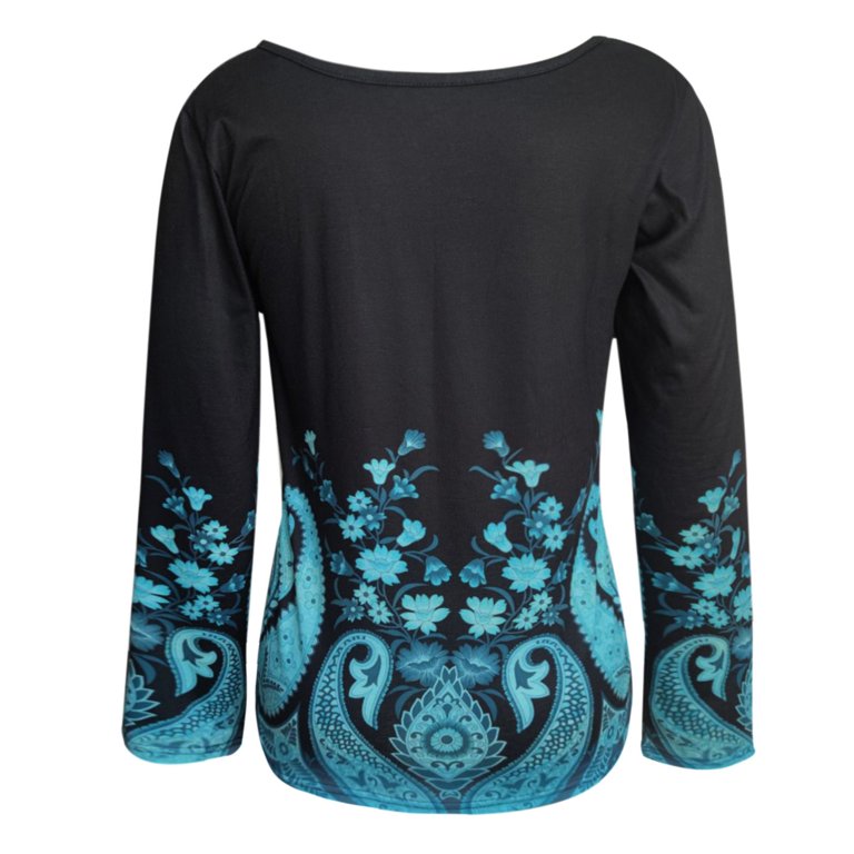 Tunic Tops for Leggings for Women Long Sleeve Crew Neck T Shirts