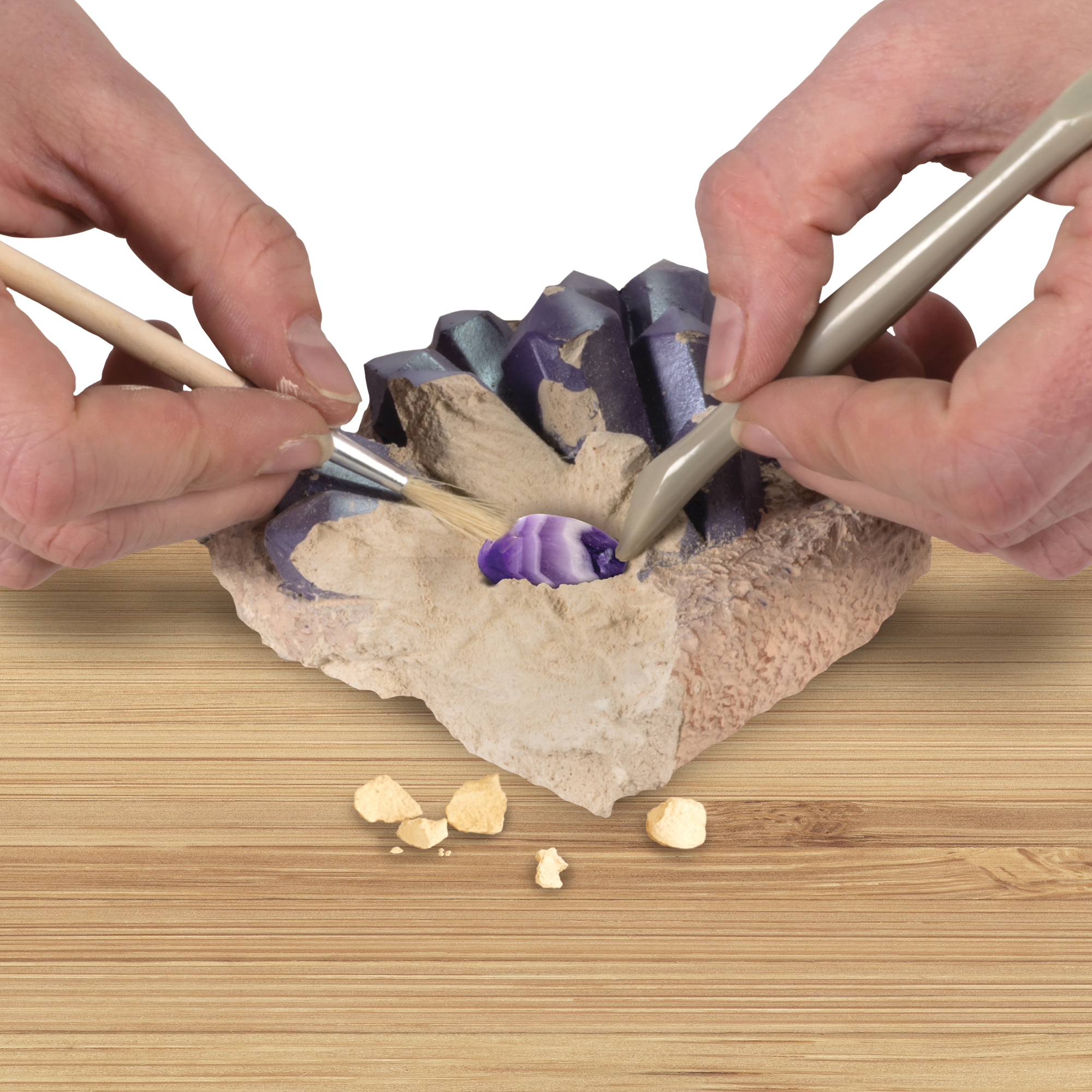 National Geographic Gemstone Dig Kit, Unisex, with 0.73 lb weight, 7.24 x 2.37 x 10.00 inches