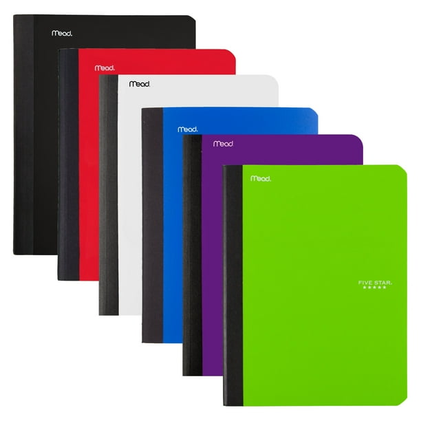 Five Star Composition Book, College Ruled, 100 Sheets, 7 1/2" x 9 1/2