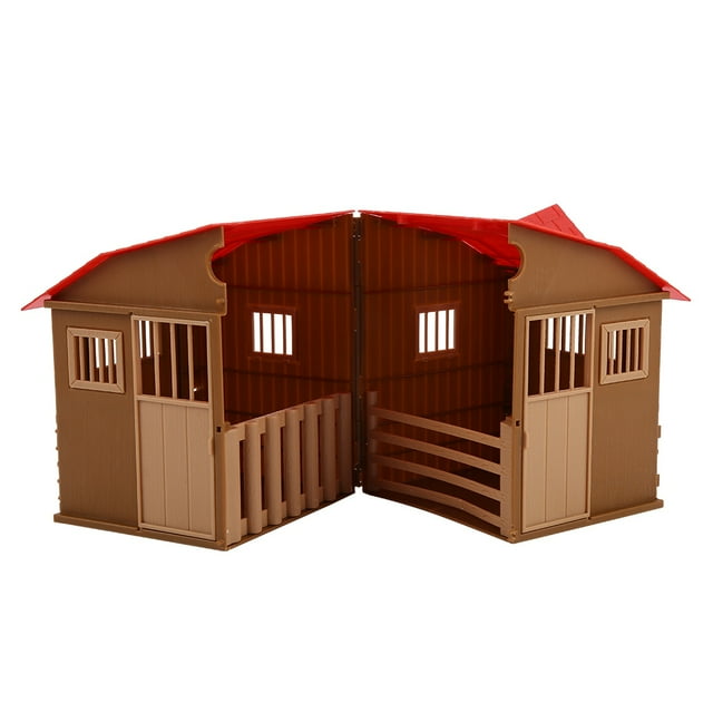 Simulation Farm House,Children Farm Toy Accessories Simulation Farm Scene Farm House Toy Elevated Design