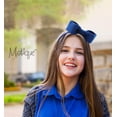 thumbnail image 3 of Motique Accessories Girls Hard Holiday Headband with Wool Standing Bow - Plum, 3 of 3