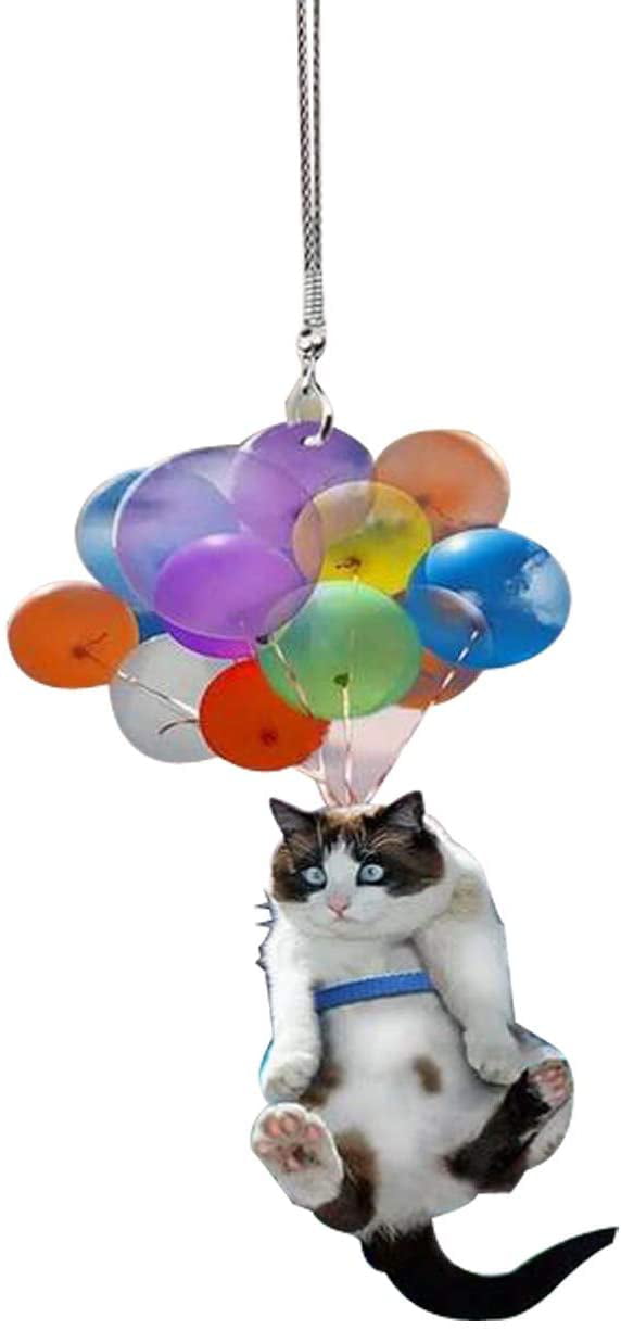 Balloon Pet Dog Car Interior Pendant Cat Car Hanging Ornament Flying Cat 