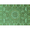 thumbnail image 1 of Ahgly Company Indoor Rectangle Abstract Turquoise Blue Modern Area Rugs, 5' x 8', 1 of 4
