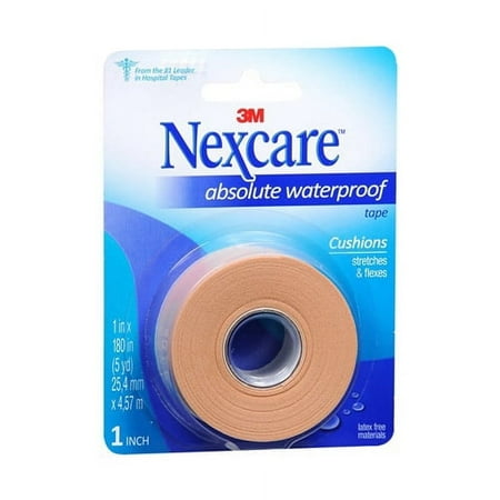 Nexcare Tape 3M Absolute Waterproof Foam - 1 Ea, 3 Pack
