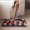 thumbnail image 4 of 1pc Christmas Gnomes Absorbent Non-Slip Bathroom Thickened Flannel Rug Decor,Soft,Quick Drying,Suitable For Indoor/outdoor Use,Bathrooms,Bedrooms,Kitchens,Terrace,Laundry Rooms,16"x24", 4 of 9