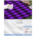 thumbnail image 6 of Black Purple Plaid Beach Towels Oversized Super Absorbent, Farmhouse Simple Buffalo Checked Lightweight Bath Towel Quick Dry Sets For Bathroom/Pool/Rv Camping/Beach Play/Gym Room/Picnic 23"x47", 6 of 8